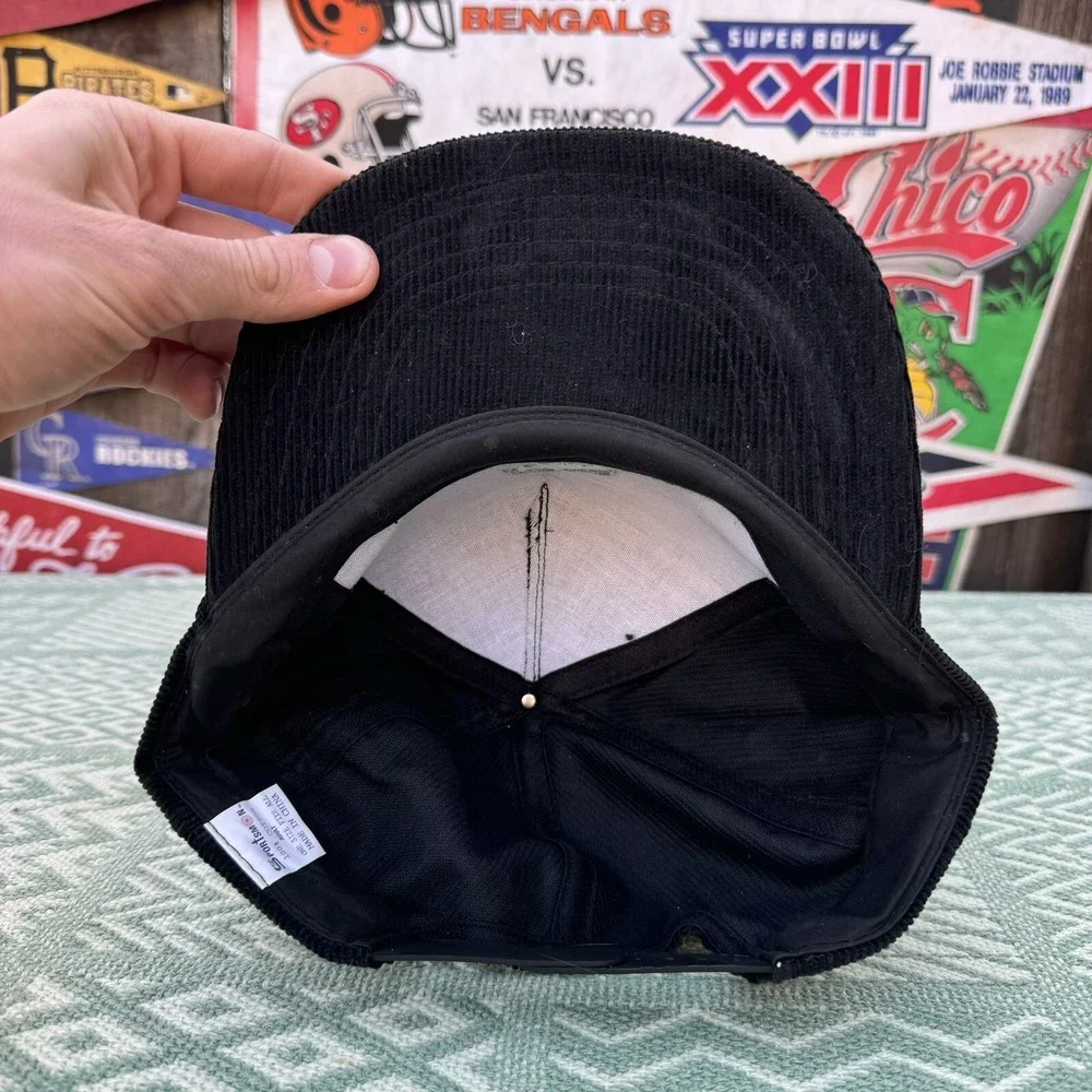 Vtg‎ Black Corduroy TP Trucking Inc. Hat
